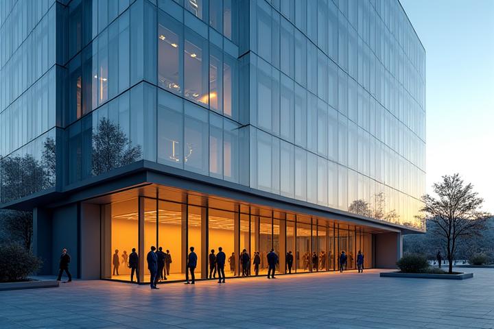 Modern commercial office building exterior